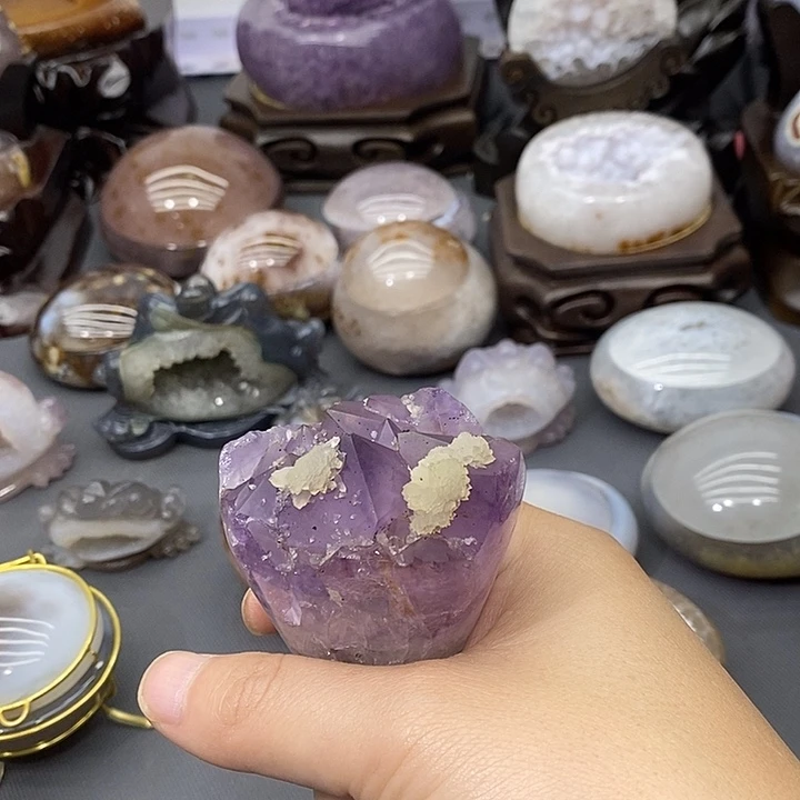 未镶嵌紫晶摆件紫晶