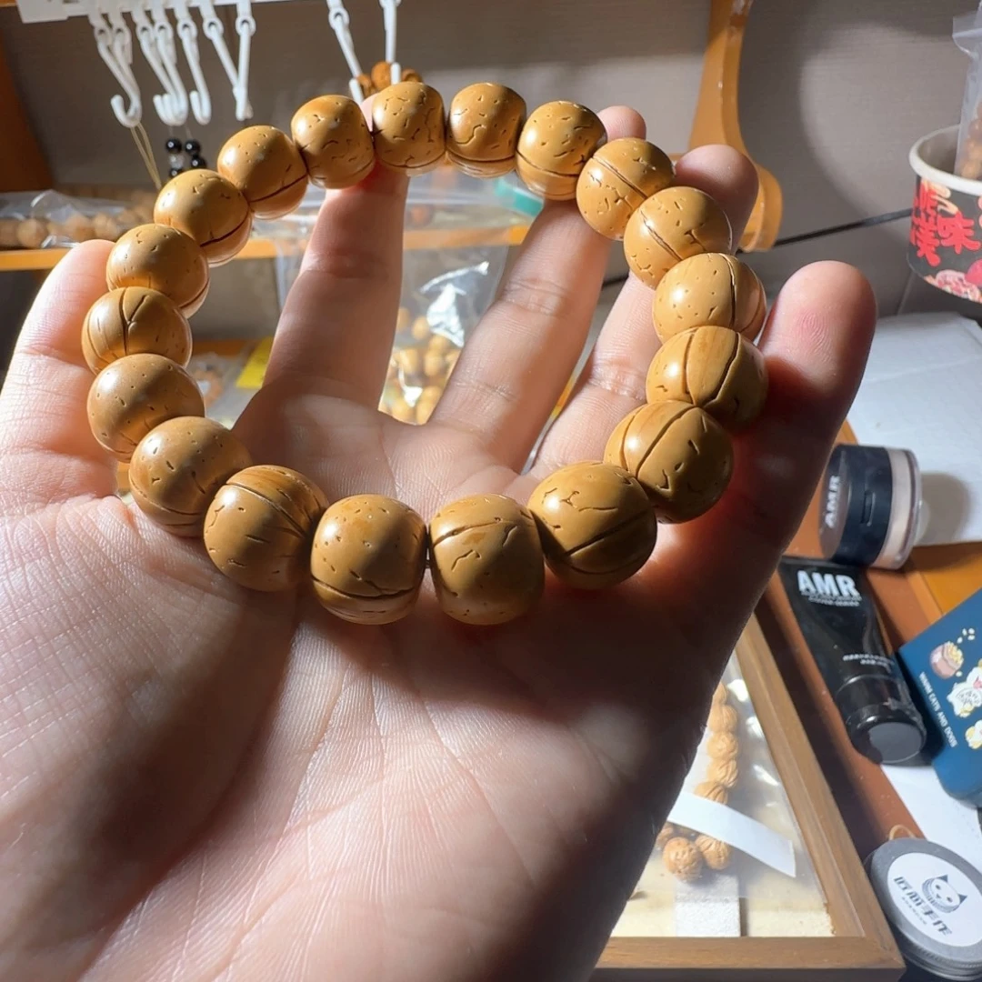 心***海吊坠桃核盘锦奶油大直切