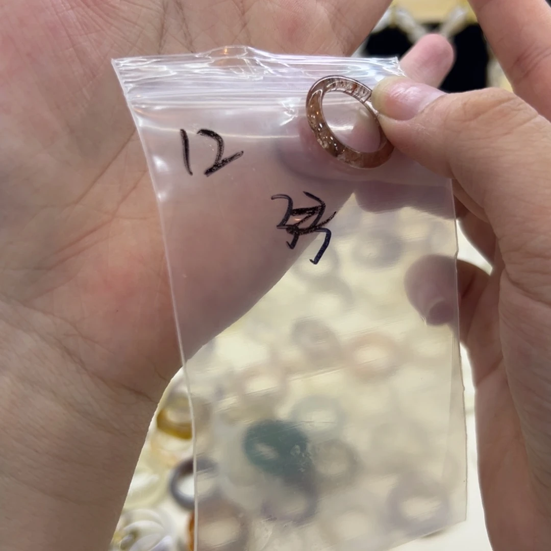 玛瑙/玉髓戒指合金12港12