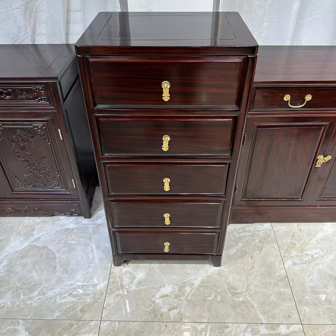 中式榫卯五斗柜家用储物柜置物柜  尺寸 50-38-101