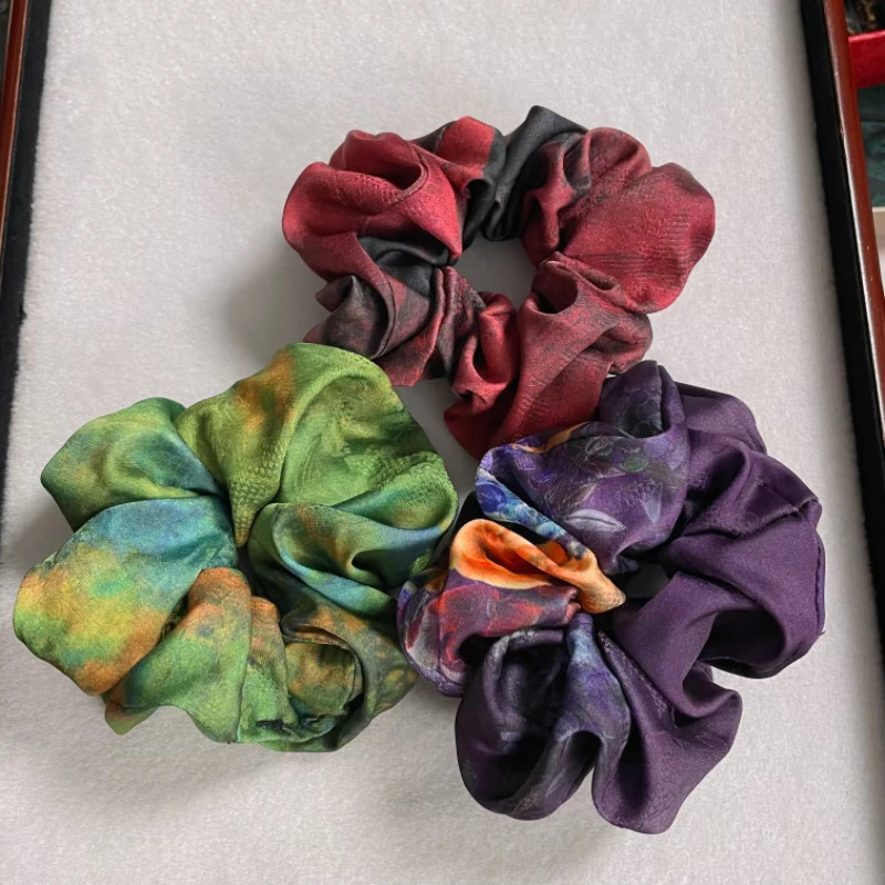 【拍一发三】香云纱手工发圈国风新中式发圈