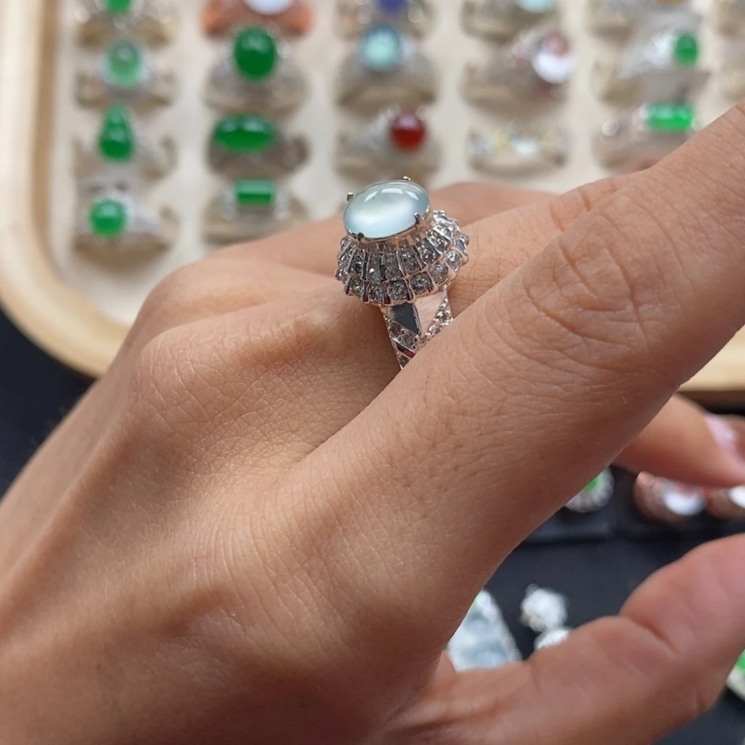 翡翠裸石缅甸天然a货翡翠