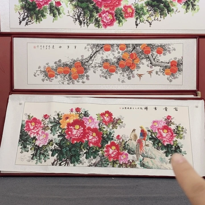 国画215*85尺寸带框包邮送到家