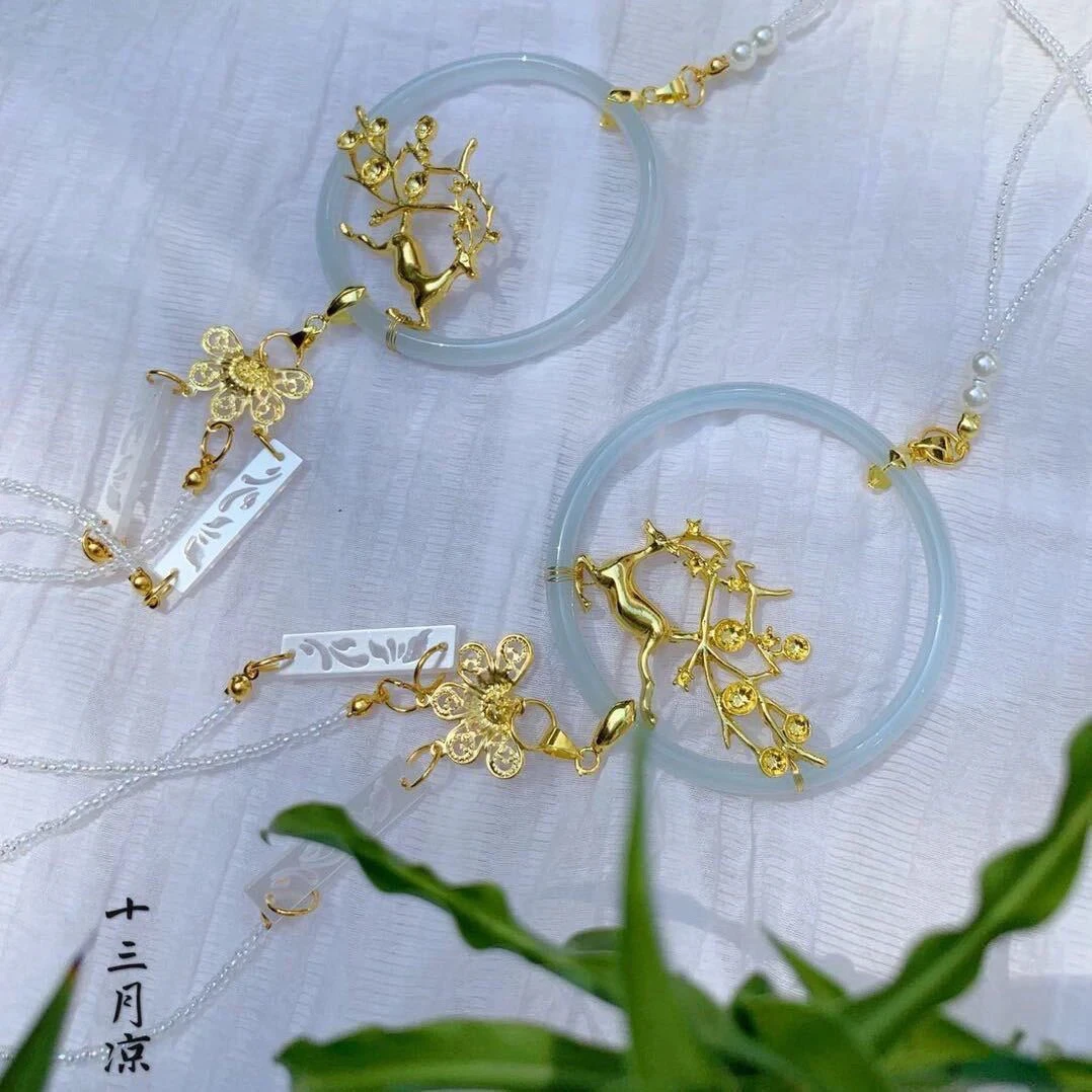 【琉璃花】古风汉服刺绣发夹配饰造型