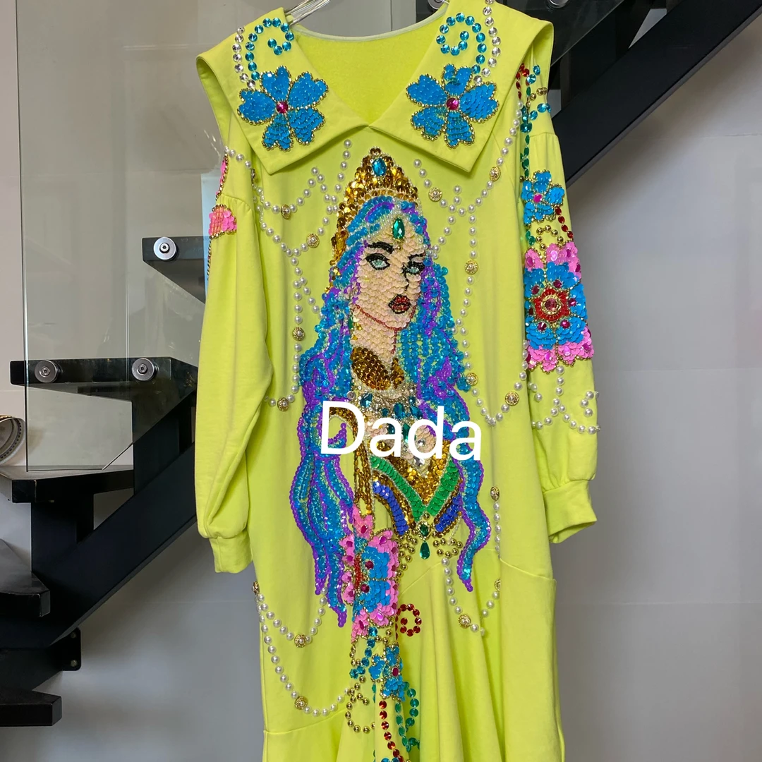 Dada设计款新款重工个性款休闲时尚百搭洋气宽松卫衣C15386