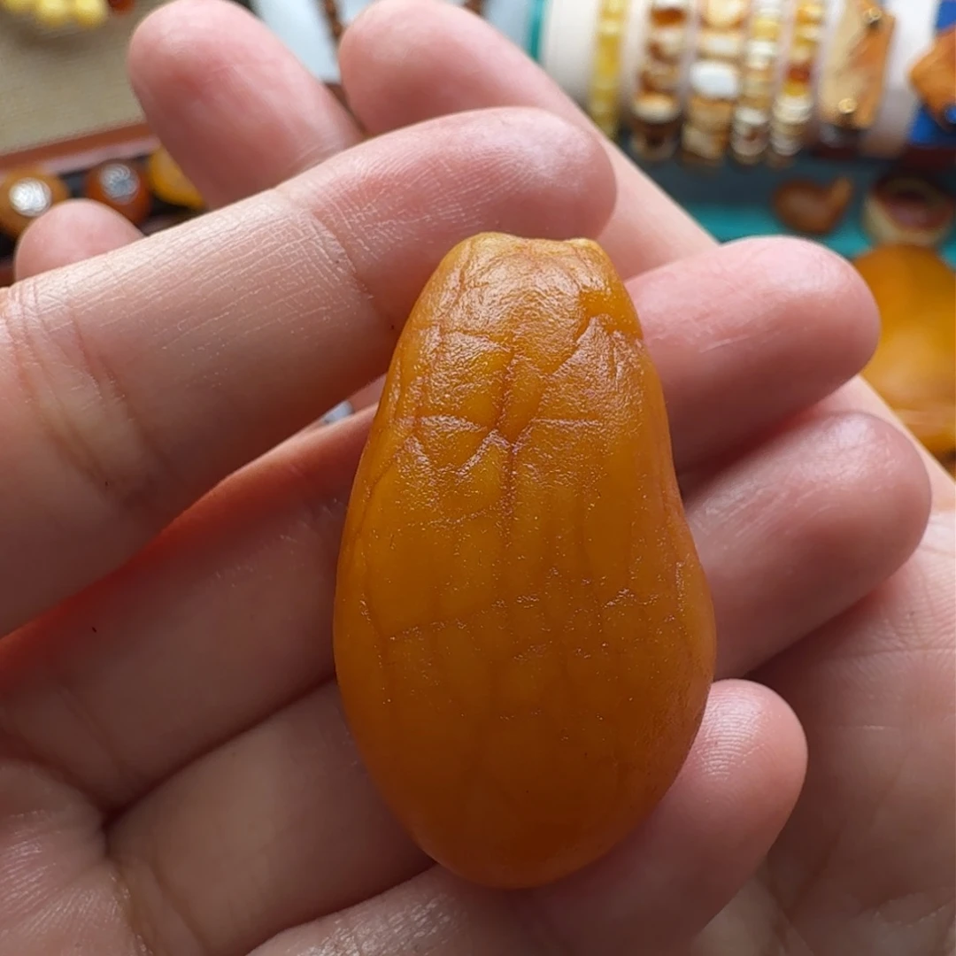 琥珀裸石未镶嵌海漂原石水滴