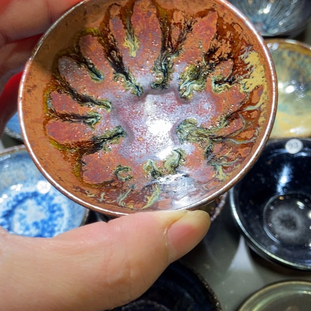 茶盏175 落灰烧微瑕盏漏