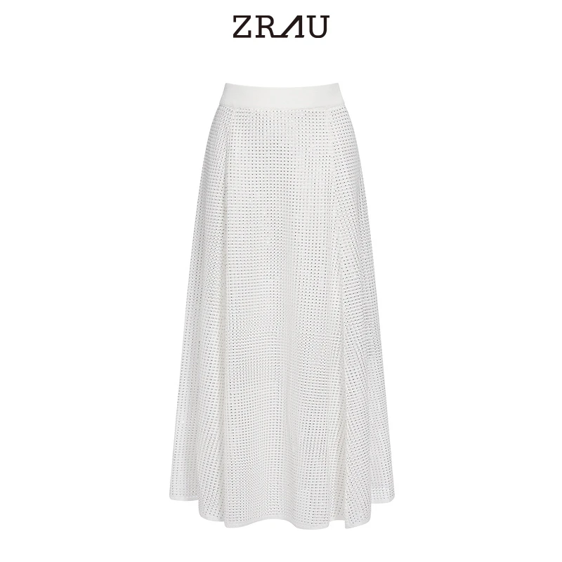 【媛媛女王专享】ZRAU夏季新款慵懒舒适高级质感半身裙Z1241B0025