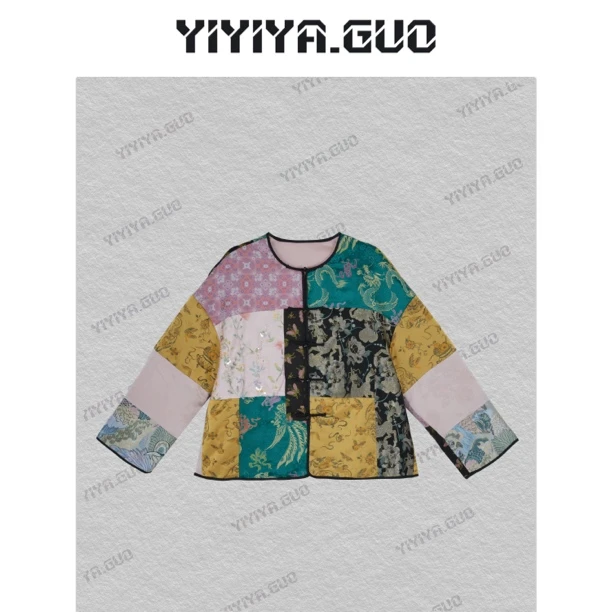yiyiya.Guo艺艺吖【绝代芳华】新中式中国风刺绣提花外套25SS0378