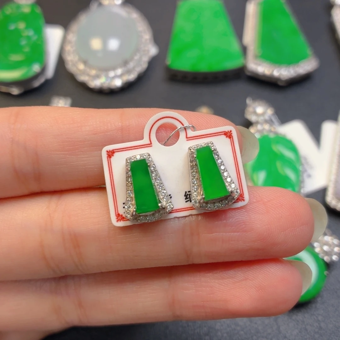 翡翠银S925镶嵌颈饰