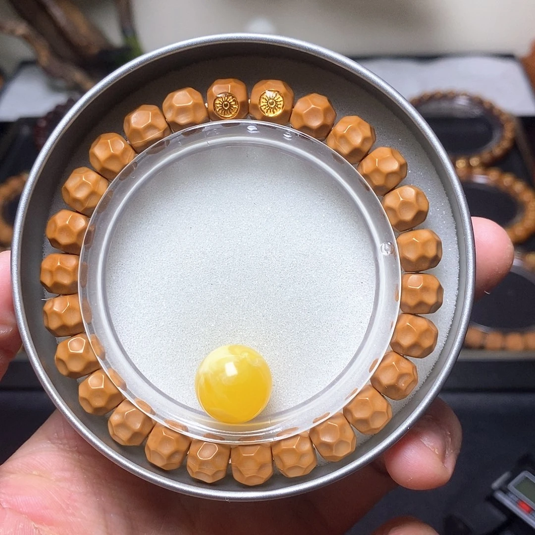 手串猴头核桃全品双标款黑金无相 尺寸9左右 49号