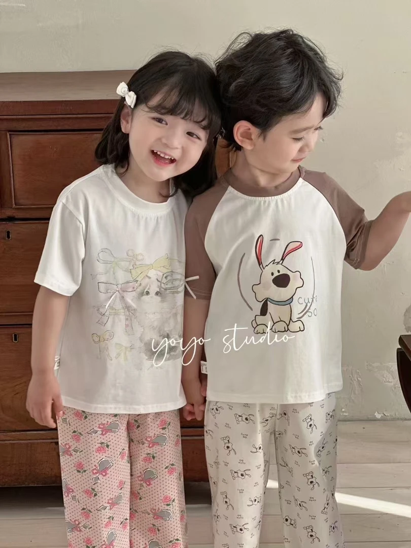 2025新款儿童春夏款睡衣家居服