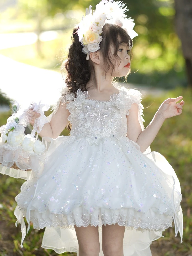 蓬蓬裙女春季连衣裙公主裙礼服纱裙夏季裙子蓬蓬纱女童小女孩