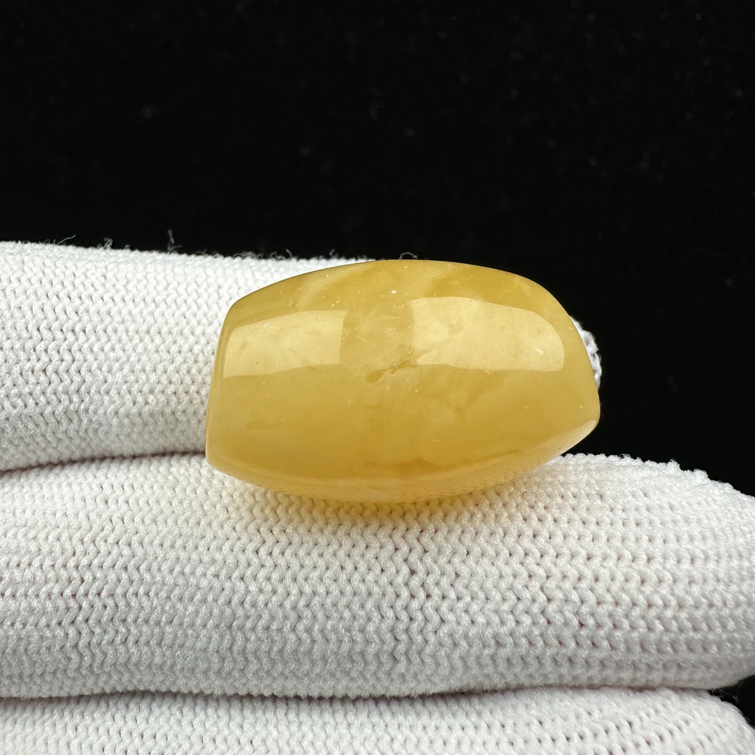 Y7440 天然原矿蜜蜡 马蹄珠 16*26mm 抖音基地质检发货