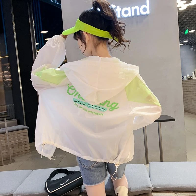 女童防晒衣夏季薄款2025新款儿童夏天薄外套女大童夏