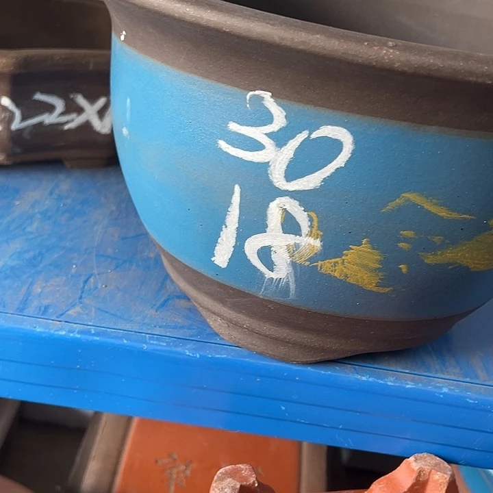 30蓝山水花盆里花盆