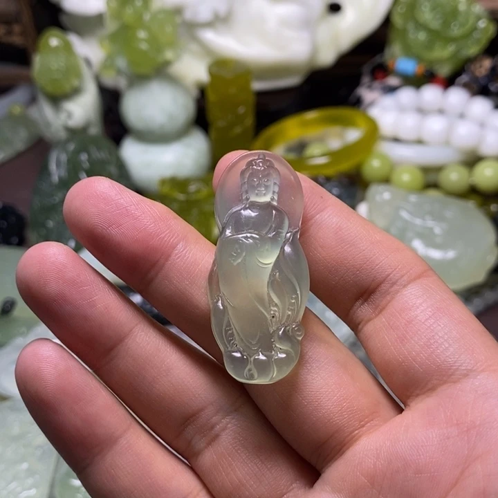 岫玉未镶嵌岫玉颈饰