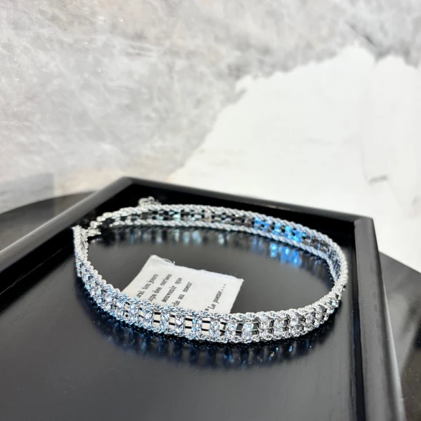 铜合金合成锆石项链 猪鼻子项链XL3150