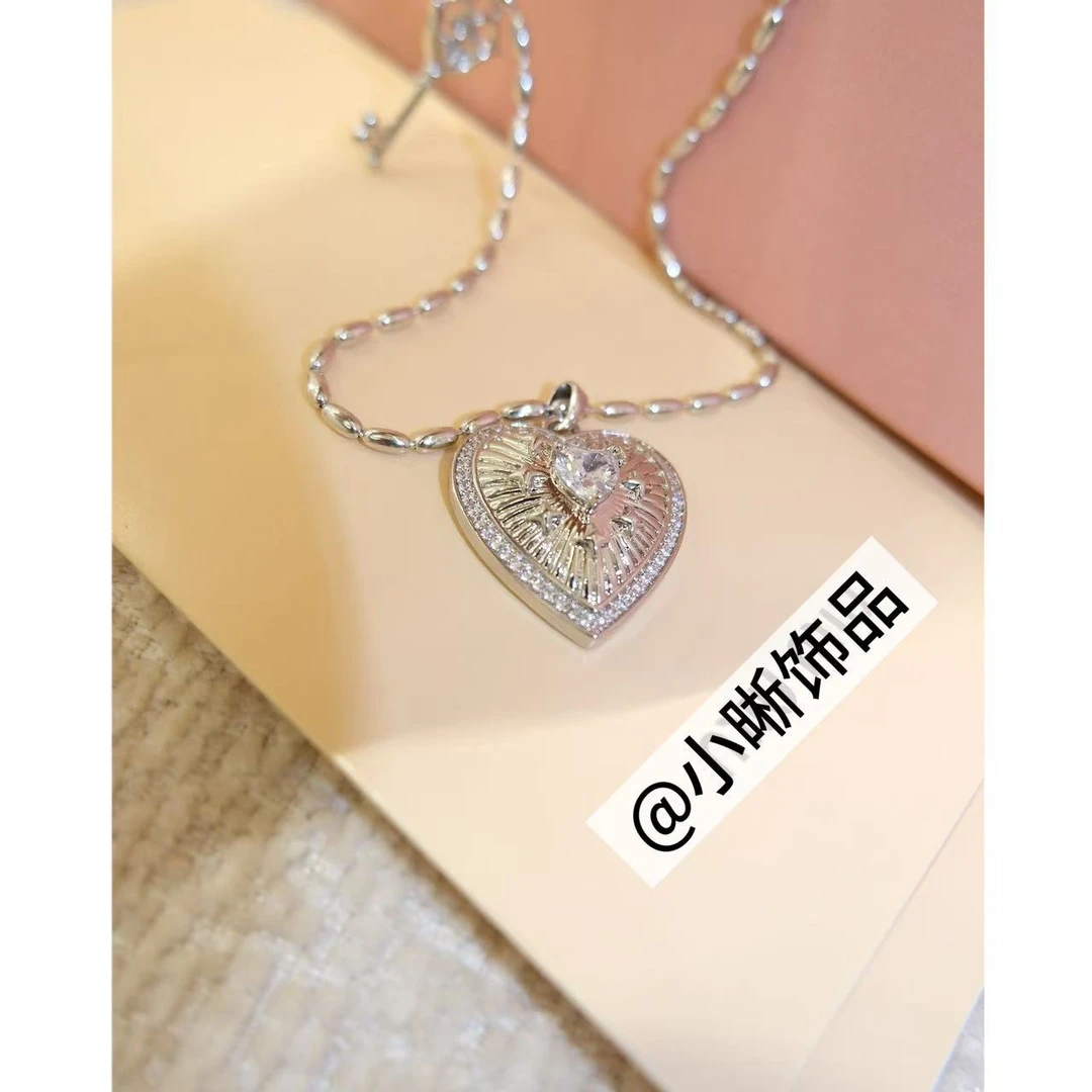 铜合金锆石项链 小众设计百搭项链46659