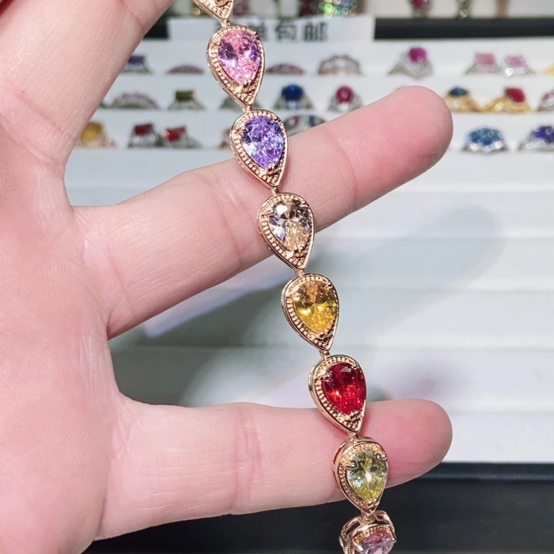 银S925镶嵌耳饰托帕石