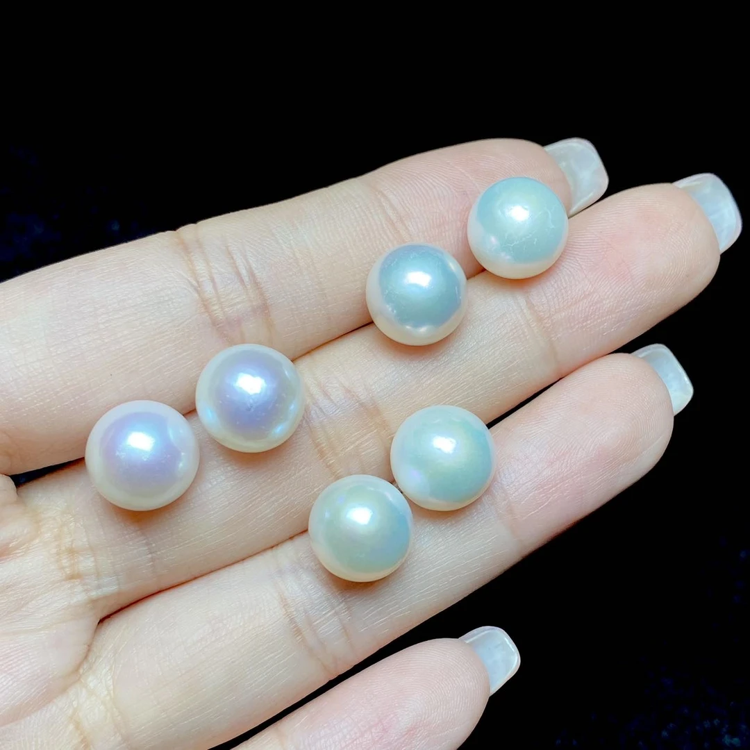 【云上叙】V36901-M-S925银淡水珍珠耳钉-多样性发一件-10mm（甄选）