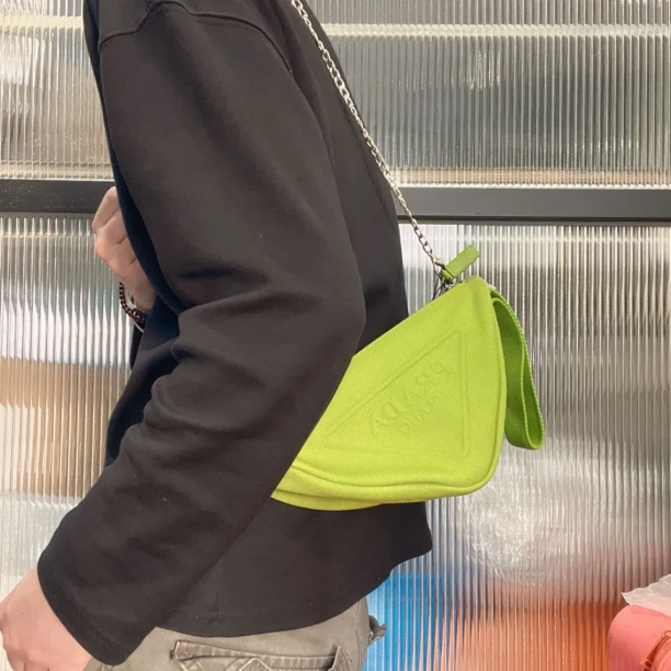 95新 Prada/普拉达 【涛】37PP04 绿色手包