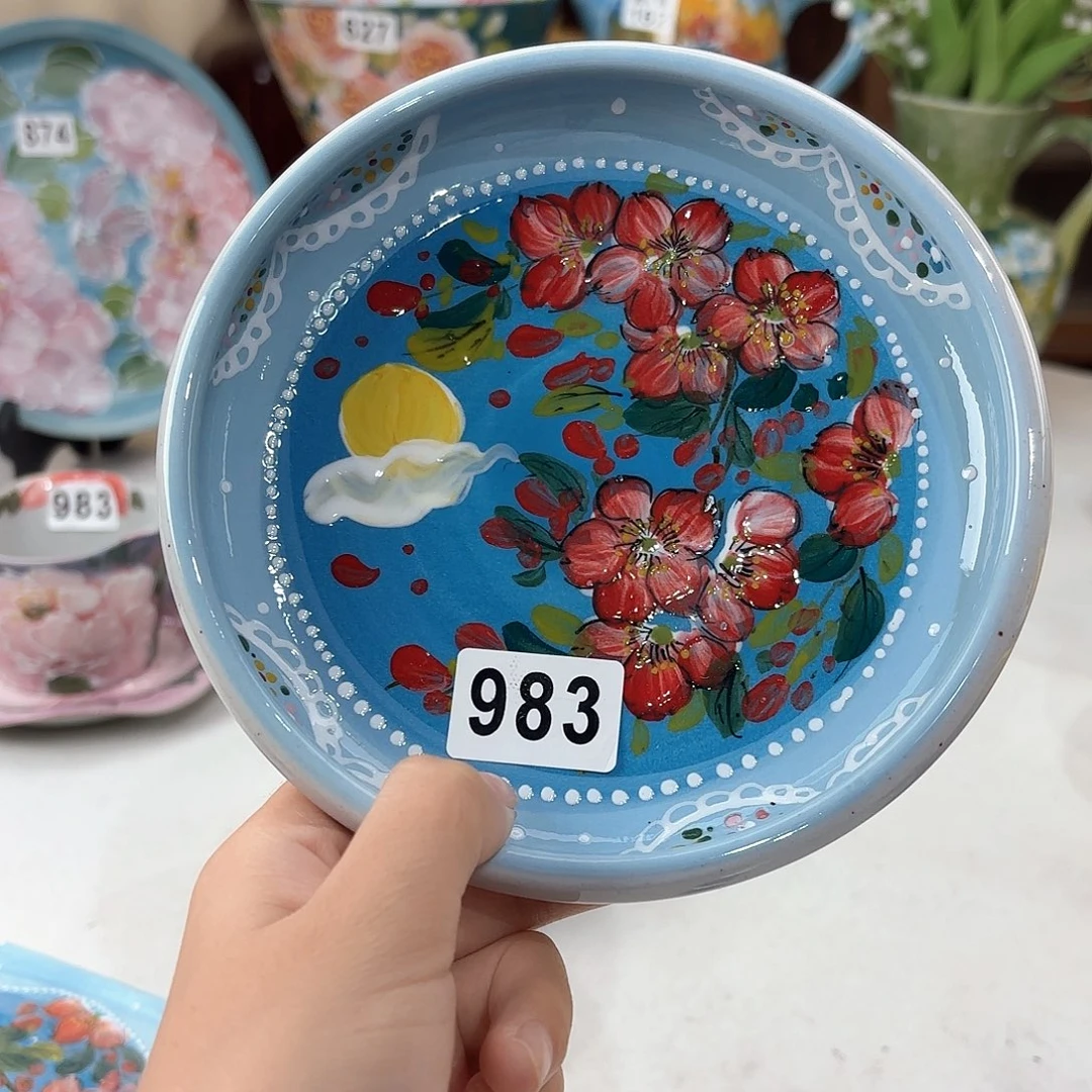 景德镇手绘高温釉下彩陶瓷茶具