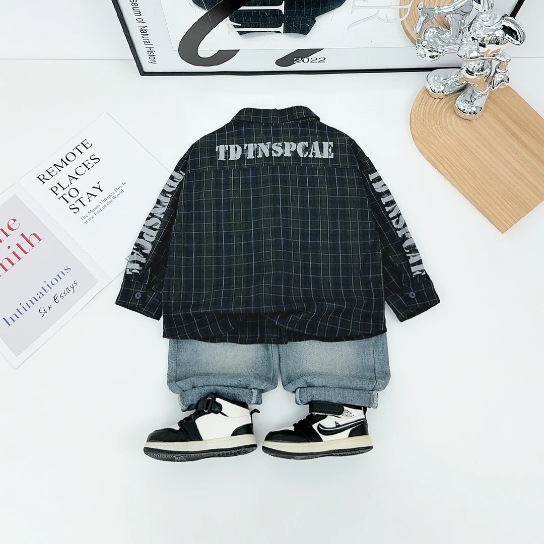 儿童衬衫长袖2025新款男童秋冬上衣洋气韩版 HZ25839悠悠童话童装