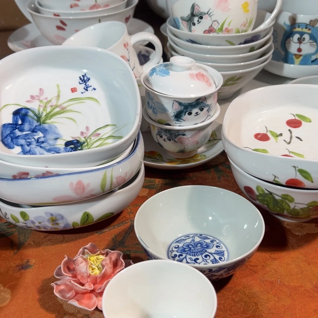 d***…陶瓷景德镇高温釉下陶瓷