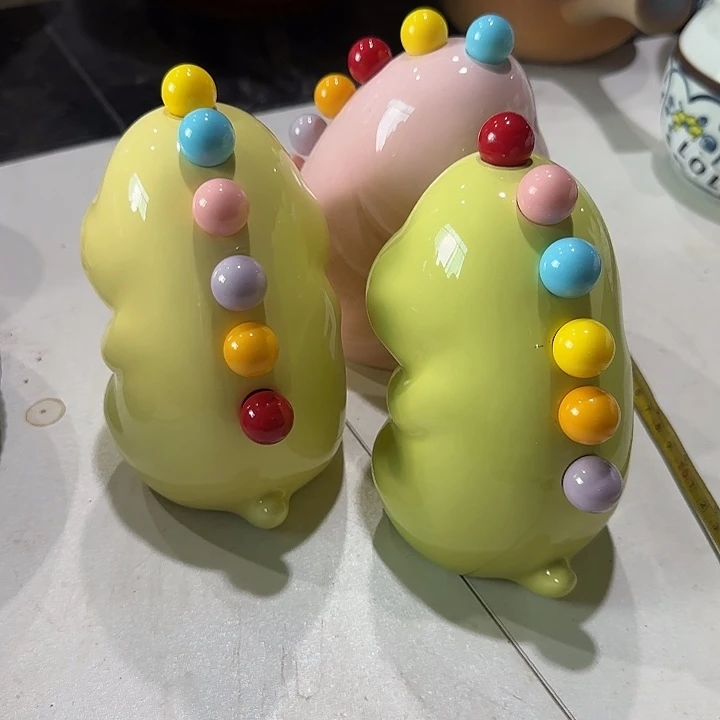 奶龙带水果叉,3套不同色
