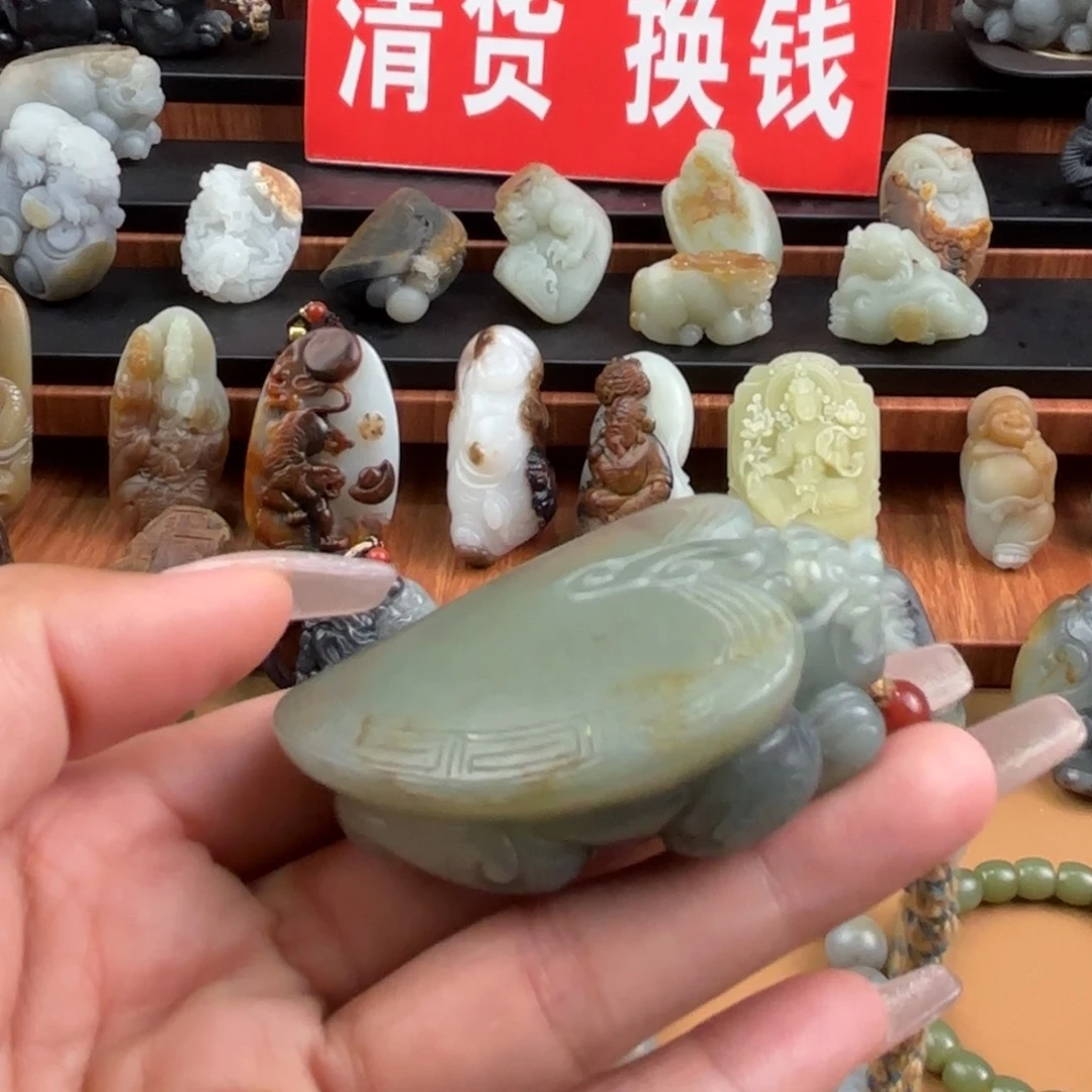 和田玉未镶嵌挂件