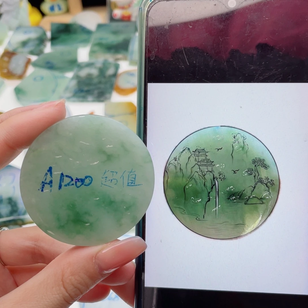 定制翡翠未镶嵌（纯天然缅甸A货翡翠）