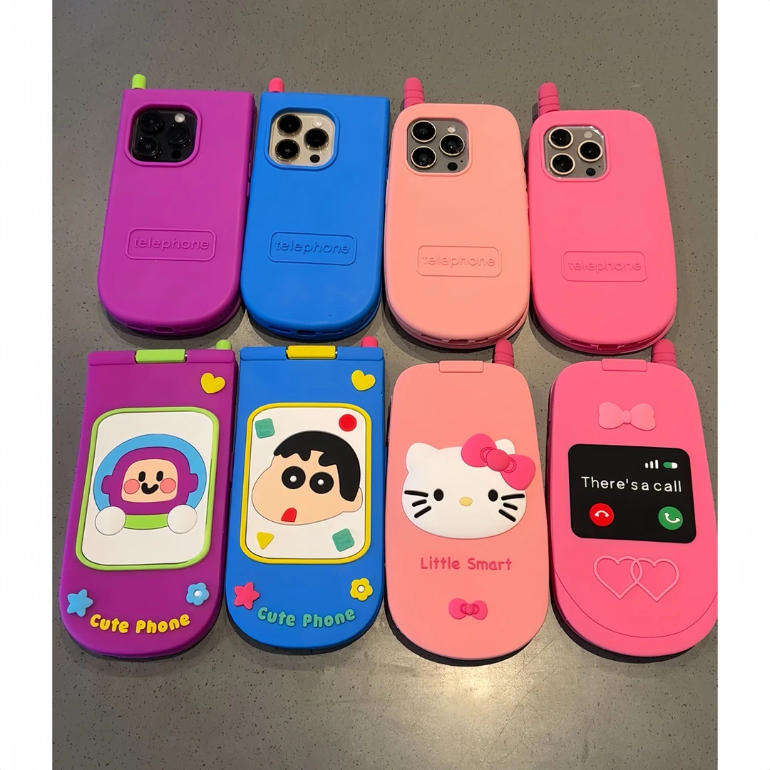 欧克里里翻盖镜子大哥大适用苹果16promax手机壳iPhone13/14女15