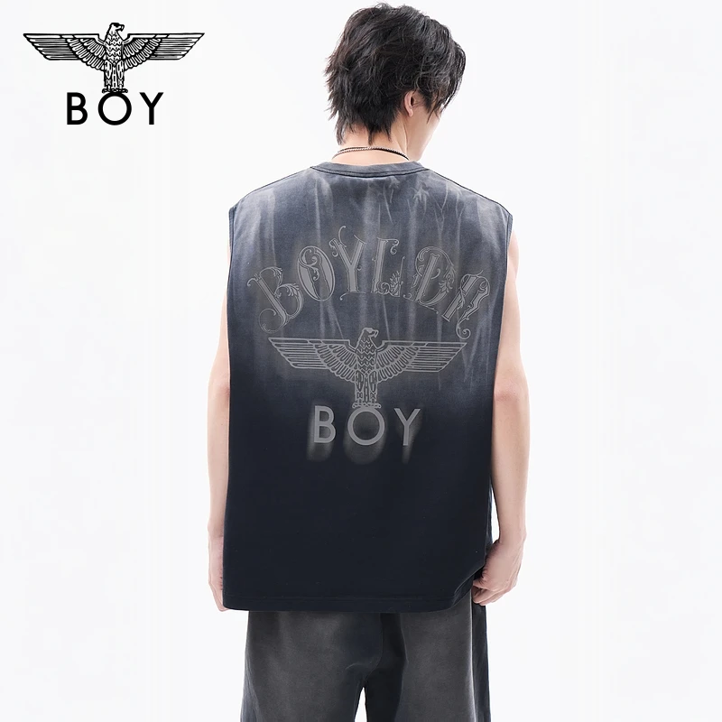 BOY LONDON夏季男女同款渐变色大翅膀时尚街头朋克风无袖N02003