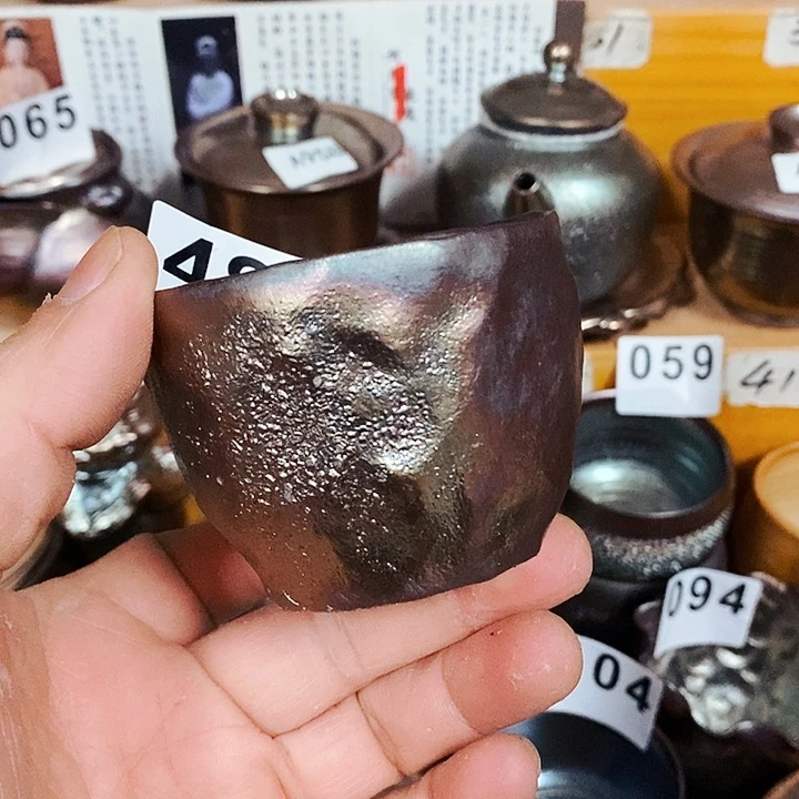 紫砂茶杯柴烧纯手工481