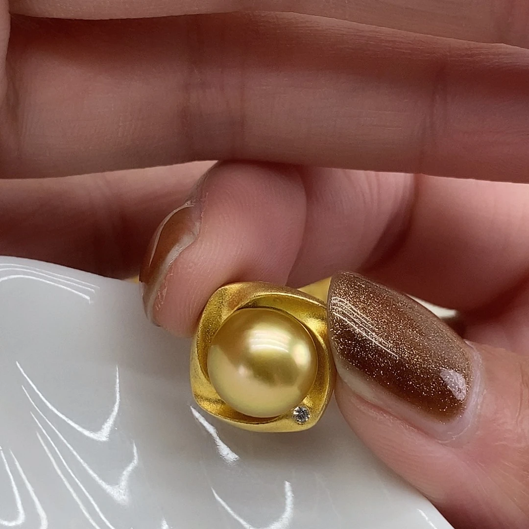 银S925镶嵌吊坠(不含链)海水珍珠