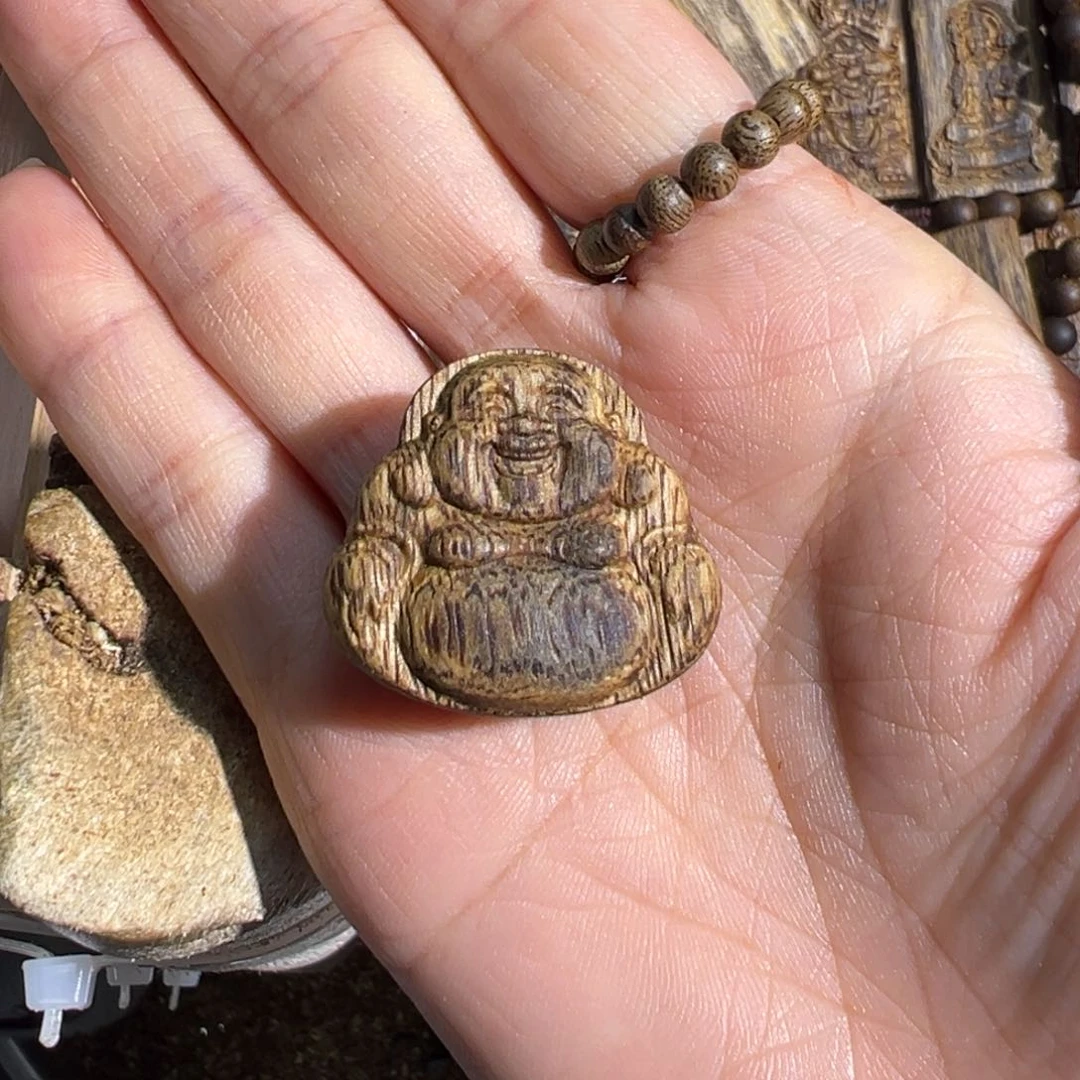 沉香吊坠白棋楠吊坠雕刻4.5克