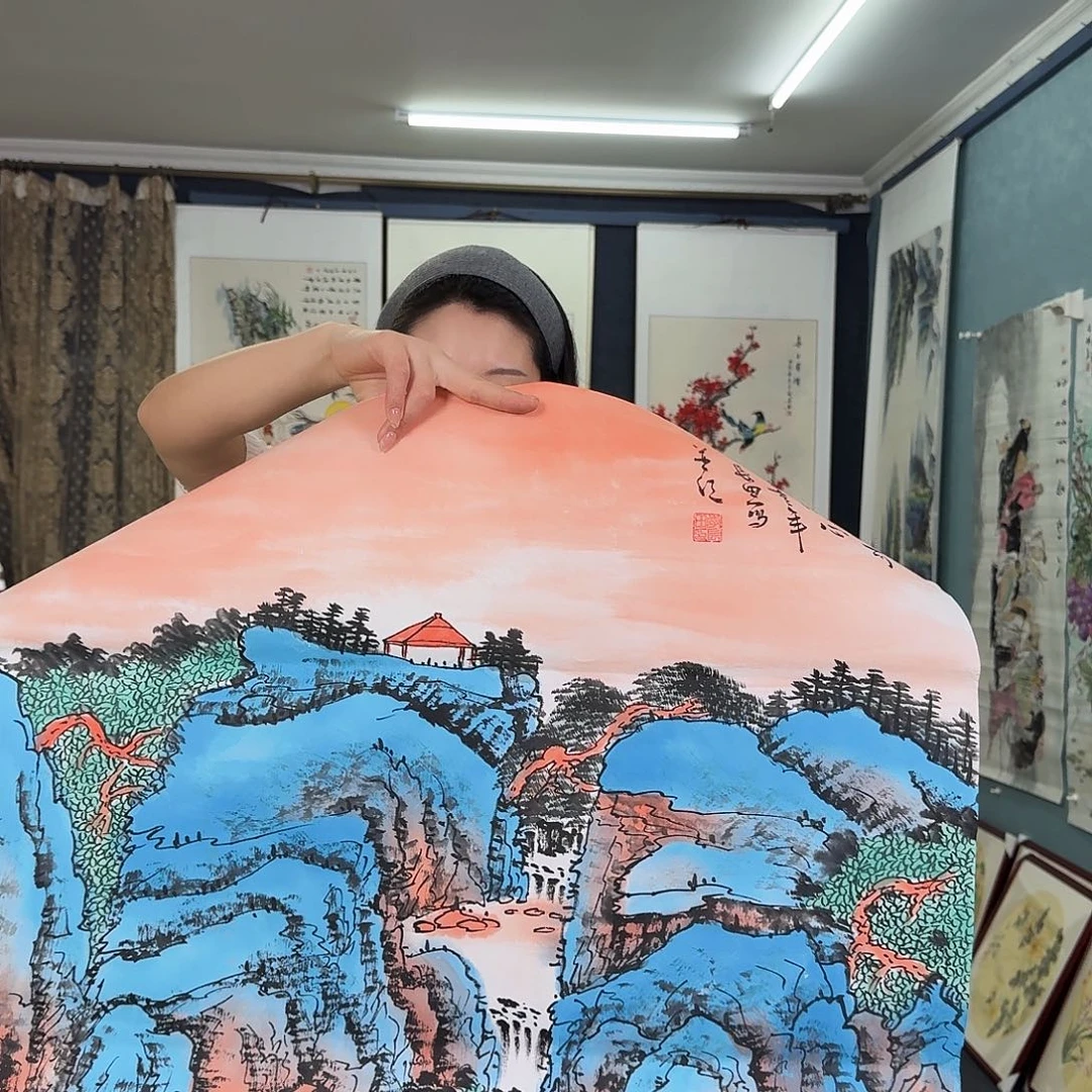 纯手绘国画作品作品