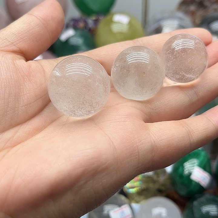 珠宝半成品未镶嵌水晶75克白水晶球