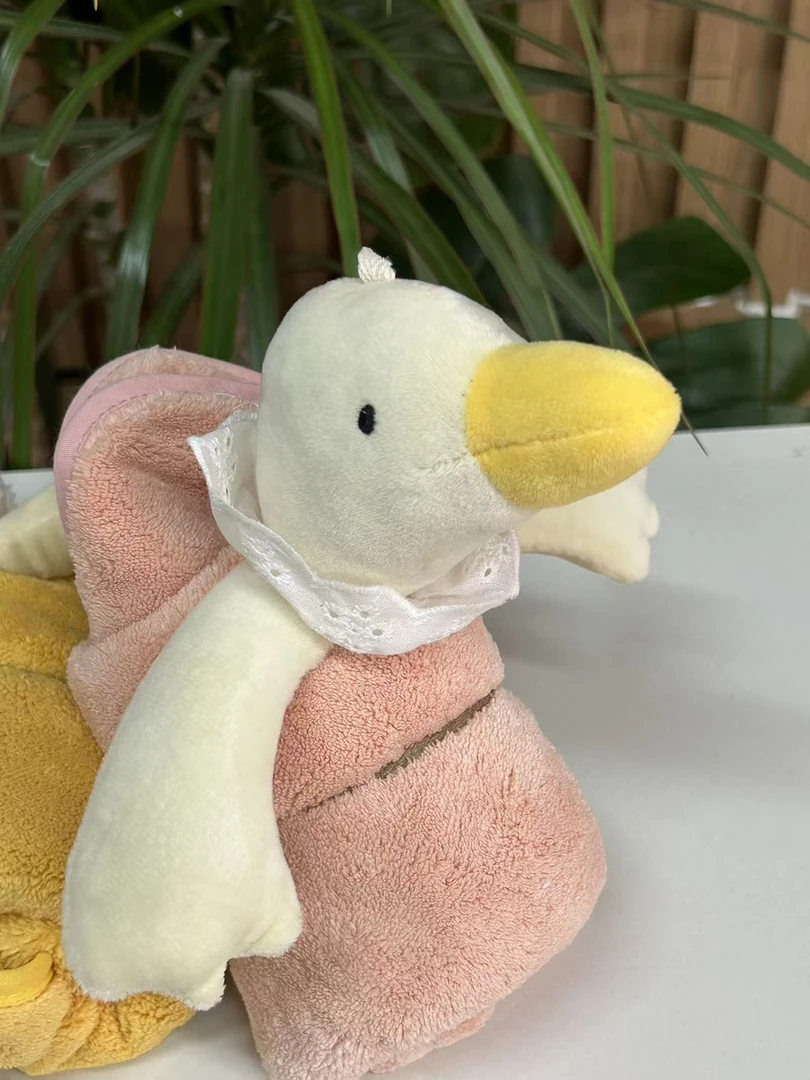 卡通擦手巾--粉色鸭子