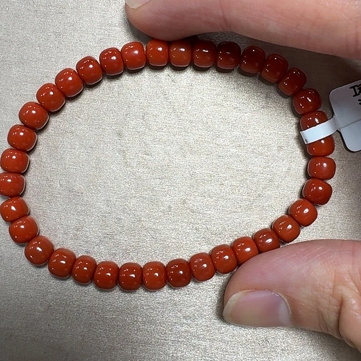 南红玛瑙未镶嵌手链手串原矿南红高品质瓦西柿子锦精工老型6