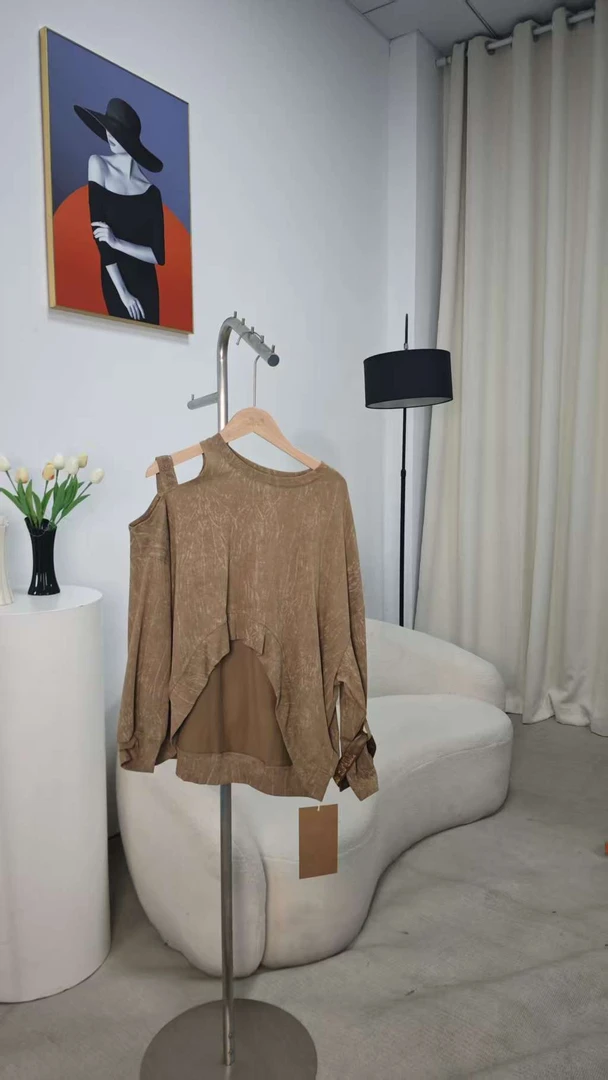 53时尚百搭简约针织春秋气质网红洋气女士外穿圆领秋冬宽松上衣