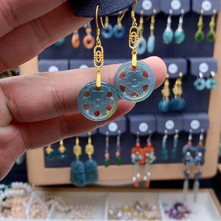 未镶嵌翡翠耳饰耳饰