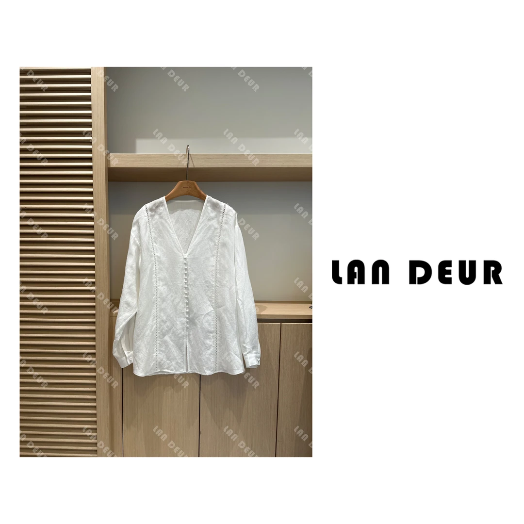 JIUJIU【关山月】莱赛尔苎麻气质时尚休闲百搭简约透气设计感衬衫