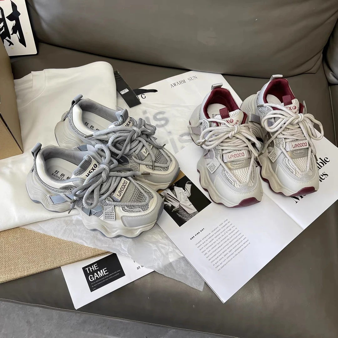 新款百搭老爹鞋时尚百搭情侣网红时尚情侣春季潮流潮鞋厚底C350