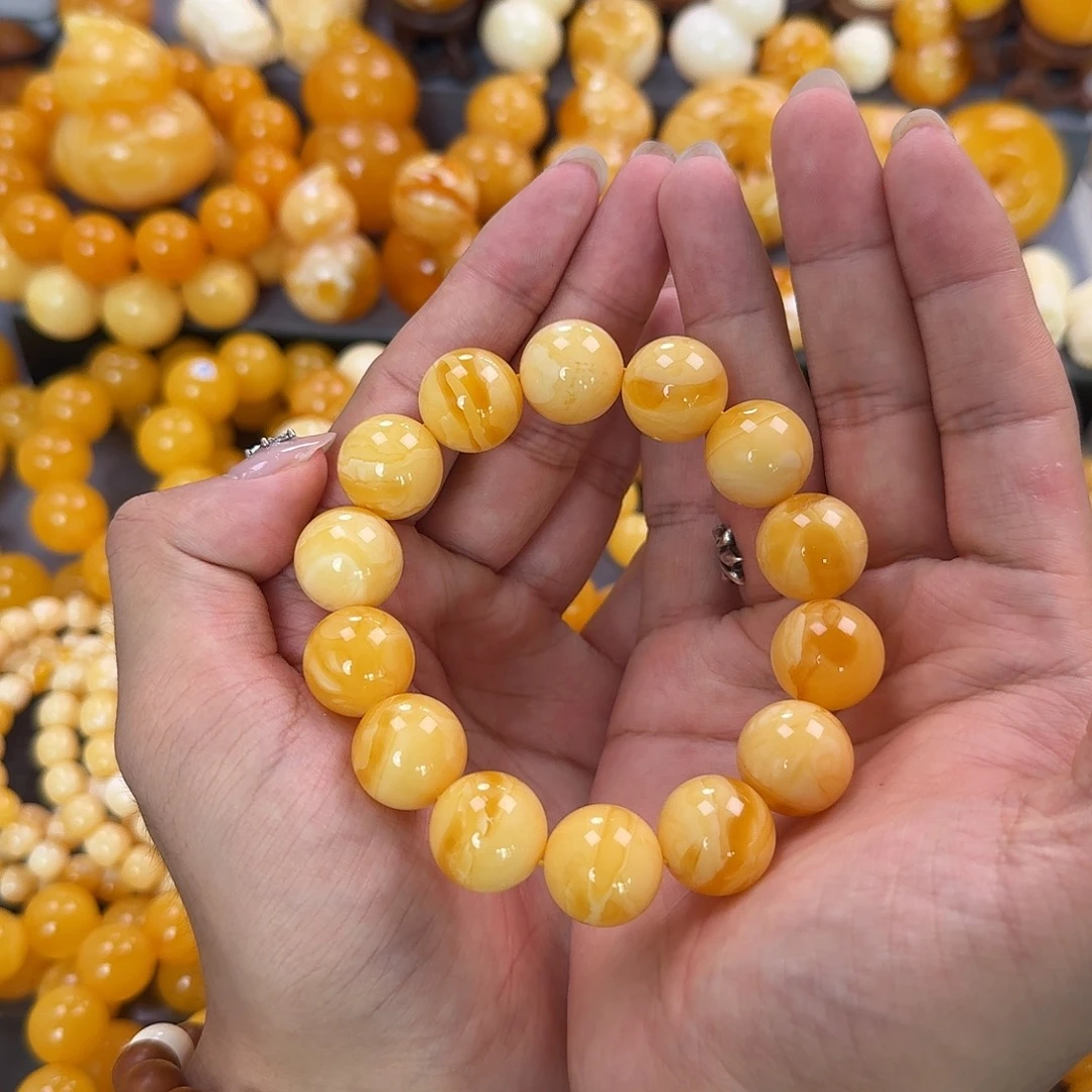 蜜蜡未镶嵌珠宝奇石同料17mm