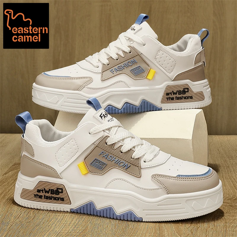 东方骆驼男鞋2025新款秋季潮流休闲增高板鞋百搭男生运动小白鞋