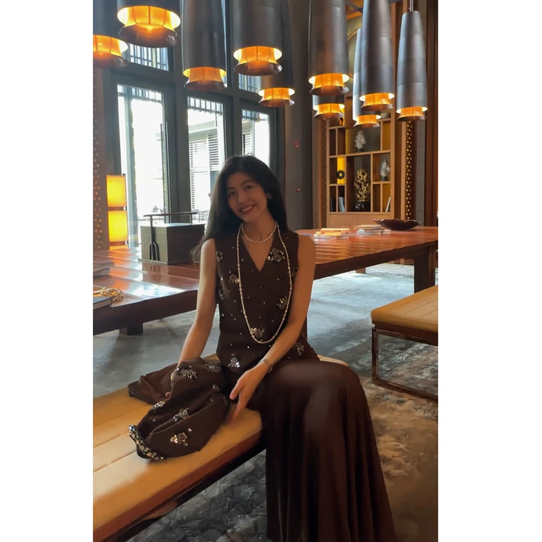 【N·COU】25春新款【君临天下】小香重工亮片外套马甲DY22059