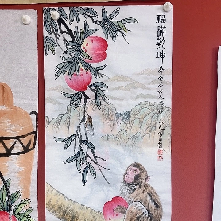 国画冯伟老师手绘作品
