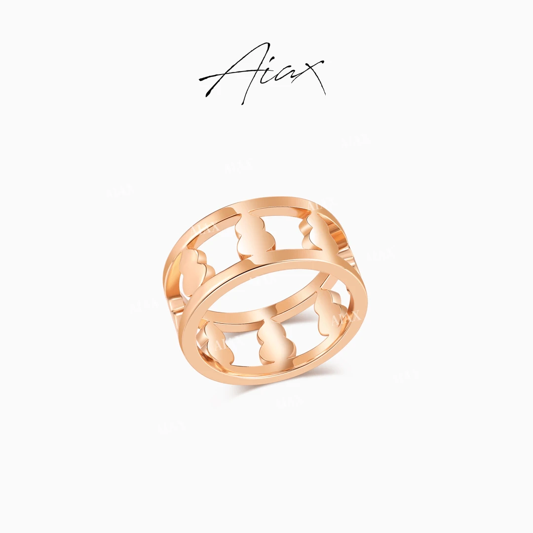 AIAX 秋上新【福禄环绕】百搭饰品轻奢小众高级感葫芦戒指TSS7892